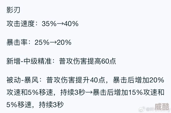 王者荣耀2024热门攻击装备影刃全面属性一览